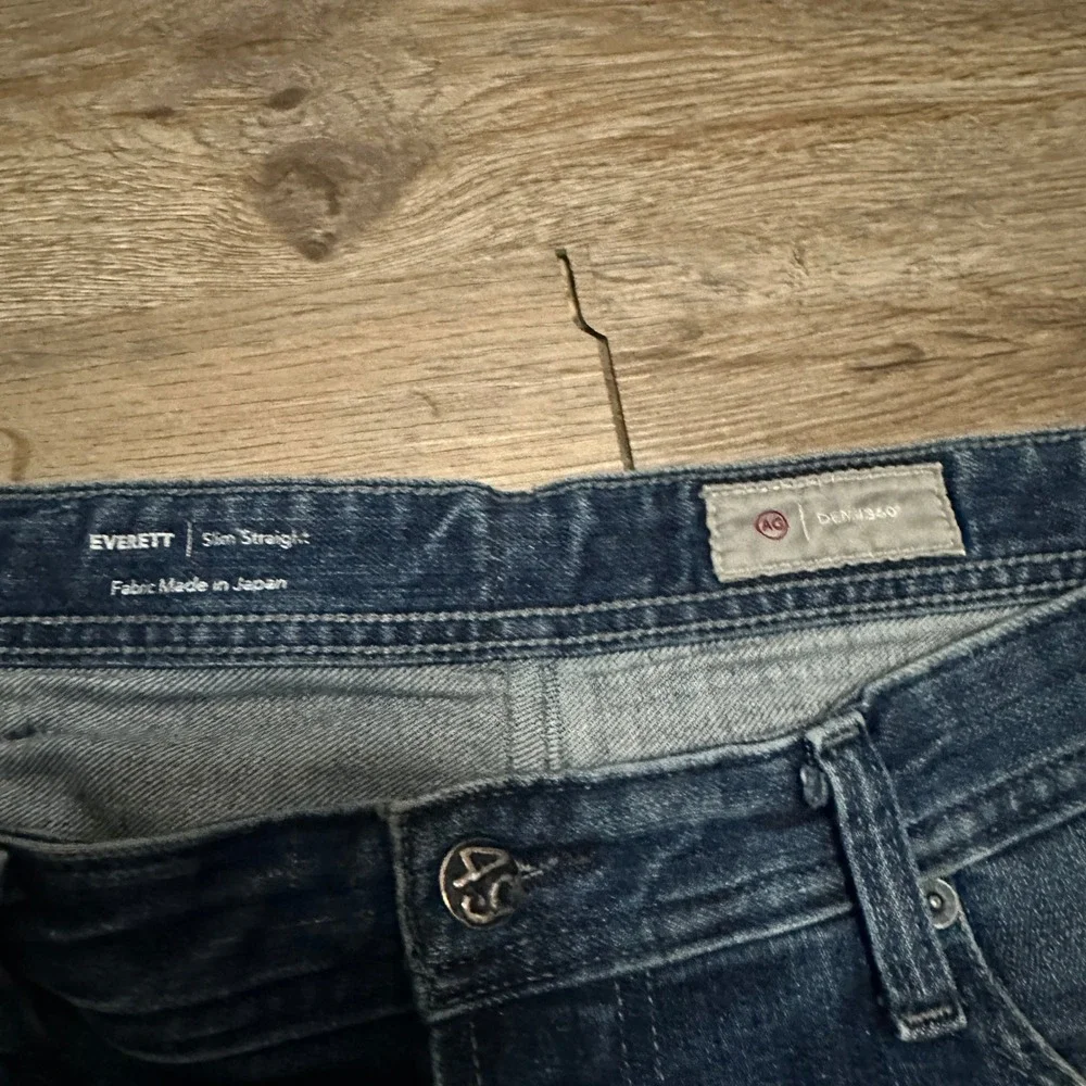 AG‎ Adriano Goldschmied Everett Slim Straight Jeans Blue Mens 32x33